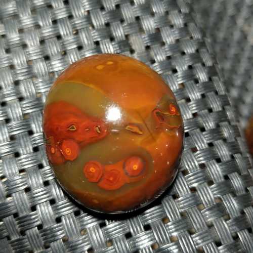 宣化战国红上谷战国红玛瑙主山红缟天眼吊坠手把件雕件料俏色玛瑙