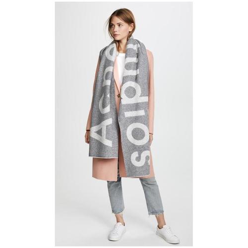 acne studios女围巾拼色冬季保暖流苏轻便休闲舒适正品410s10213