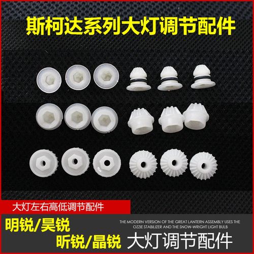 适用斯柯达明锐昊锐昕锐晶锐前大灯调节配件调节高低左右调光螺丝
