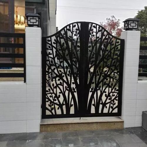 定制铁艺庭院门别墅大门花园小院子门入户防盗门栅栏单双开围栏门