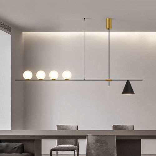 轻奢餐厅吊灯北欧风灯具创意饭厅吧台灯现代简约极简餐桌灯饰