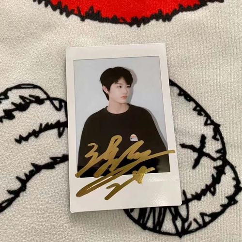 张极亲笔签名拍立得亲签保真活动现场粉丝应援周边产品收藏无印刷