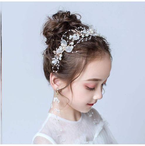 饰品中大洋气儿童过生日皇冠头饰女童花朵拍照头发圈