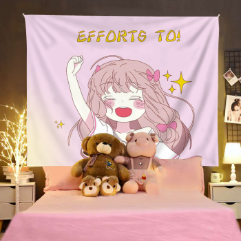 背景布ins挂布房间装饰床头动漫挂毯女生卧室宿舍必备拍照网红布 可爱