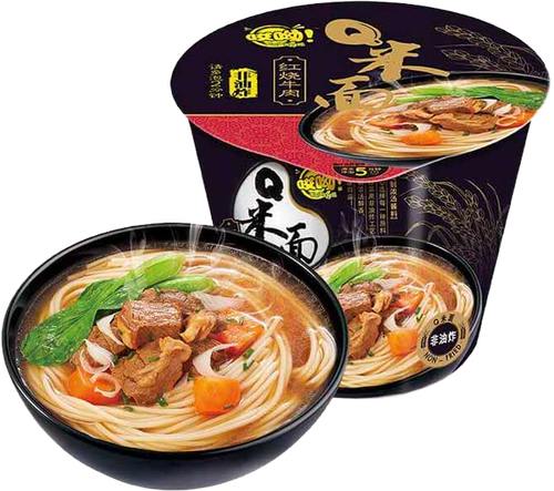旺旺 q米面红烧牛肉味酸汤肥牛味韩式泡菜味方便面米线非油炸包邮