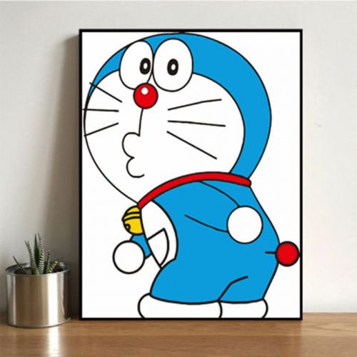 gx2440哆啦a梦4 30*40无内外框(颜料画笔画布)