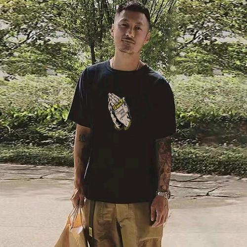 港风夏季新款余文乐t恤潮牌男士宽松半袖日系ins大码短袖男体恤潮
