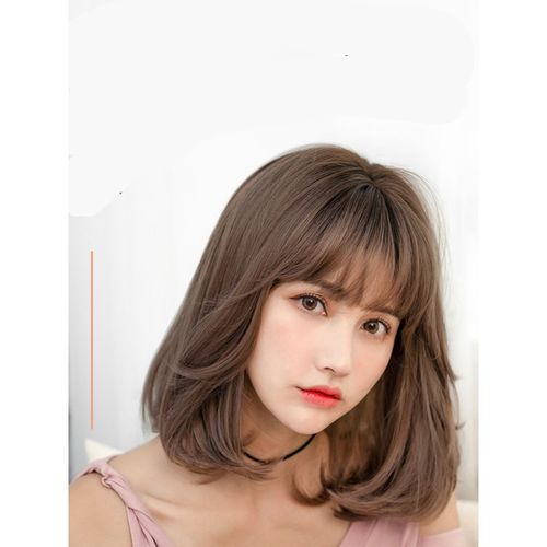 唐妮 齐肩假发女短发梨花烫lolita短卷发圆脸自然锁骨发型全头套sqs