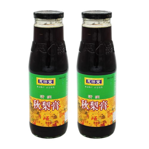 老北京 恩济堂 清润 秋梨膏850克*2瓶老人传统滋补品冲饮品