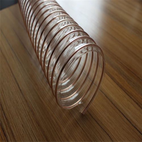 进口聚氨酯pu钢丝软管环卫车通风吸尘管tpu耐磨耐高温透明伸缩管