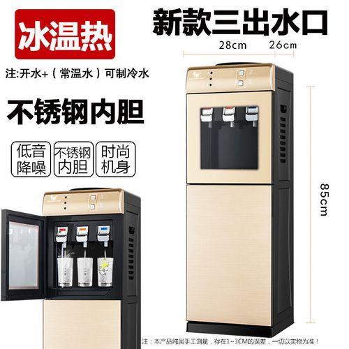 新款立式饮水机制冷制热烧水器全自动家用桶装水台式小型 【冰热】