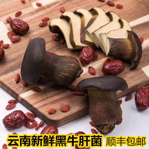 黑牛肝菌新鲜蘑菇云南特产500g野生食用菌菌菇牛夫人其他菇类顺丰