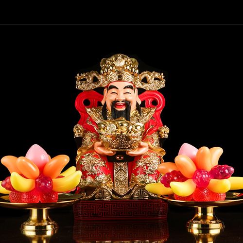 家用供奉果盘新中式供品仿真果冻水果食用风o水摆件财神爷佛具用