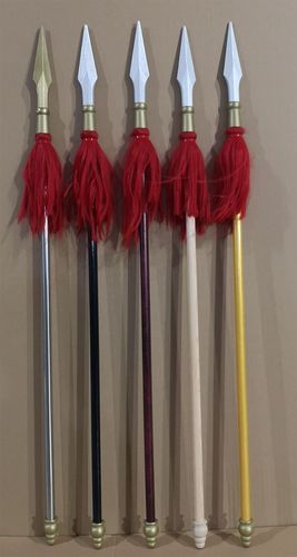 儿童节目表演道具长枪木质红缨枪道具哪吒红孩儿兵器长矛玩具拍摄