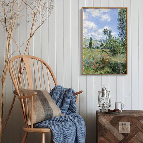 简约现代法式艺术装饰画客厅玄关画莫奈画风格作品壁画挂画卧室床头