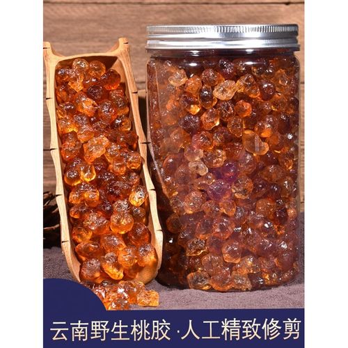 【优选】伟博 2021新货【官方旗舰】云南野生桃胶500g桃树胶食用桃浆