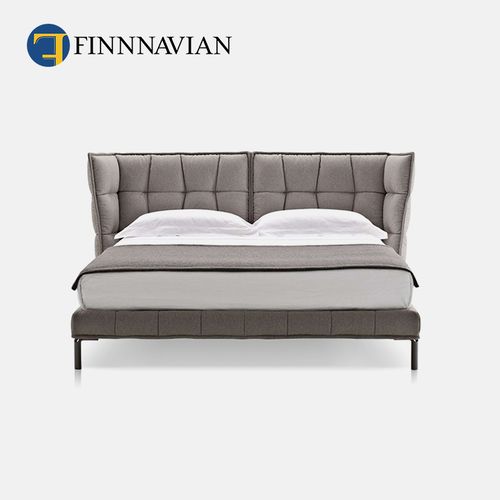 finnnavian 芬纳维亚 现代简约双人床主卧 husk 大平层意式真皮床