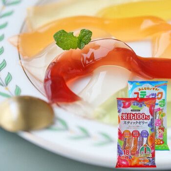 日本进口ribon理本5味混合水果汁果冻条可吸布丁儿童健康零食 三种