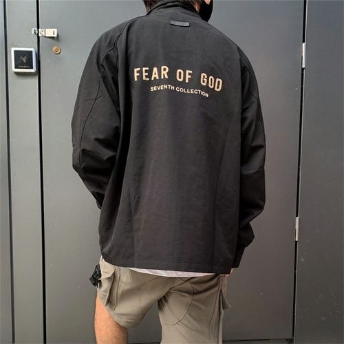 正确高版本fog第七季主线拉链教练夹克宽松高级潮流冲锋衣外套