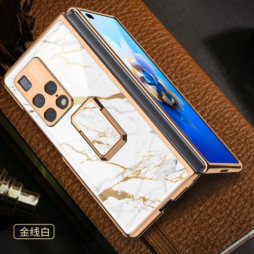 粤深 华为matex2折叠屏手机壳全包x2玻璃壳手机支架款