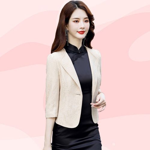 穆夏百合小西装薄外套女2021秋装新款秋季女装春秋小.