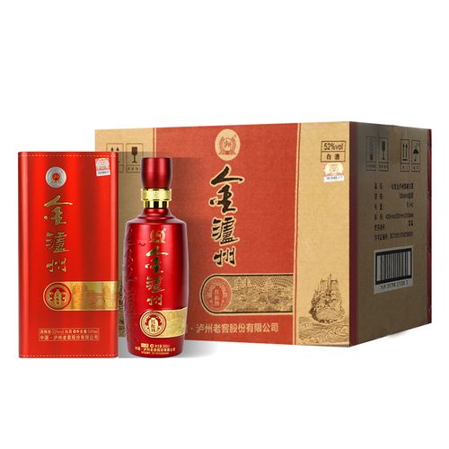 泸州老窖金泸州红酝坊52度高度白酒整箱500ml*6瓶红瓶