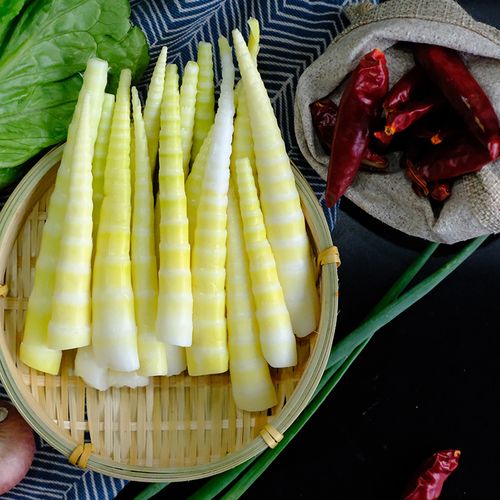 四川本土鲜竹笋250g袋装免处理嫩笋尖方竹笋火锅配菜