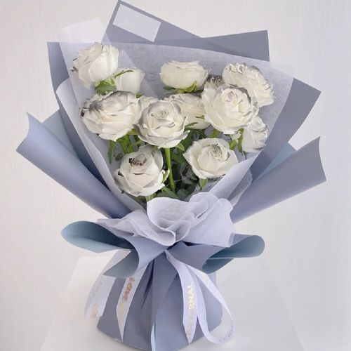 黑骑士渐变玫瑰花束杭州上海武汉同城鲜花网红款花店情人节送女友