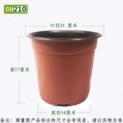 双色花盆种植育苗盆营养钵塑料一次性加厚园艺绿植盆多肉盆 口径21