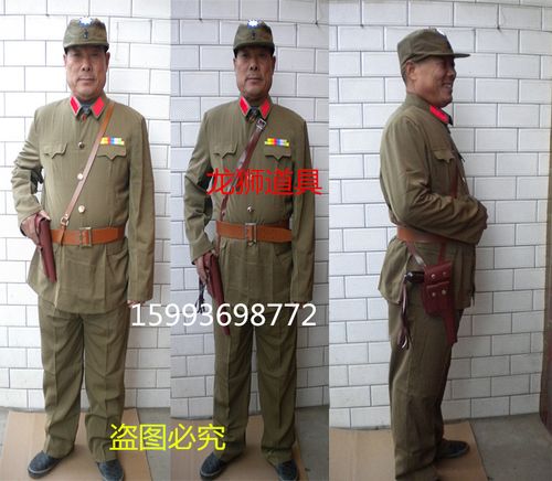 现代样板戏国民党服装沙家浜智斗刁德一胡传魁小品阿庆嫂演出服装