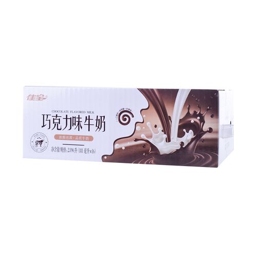 佳宝巧克力味牛奶181毫升*16