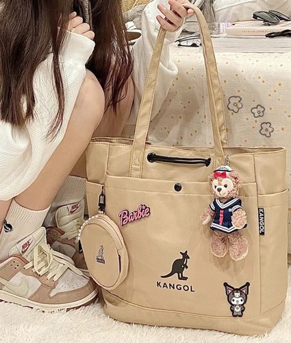 kangol袋鼠包星黛露大容量秋冬新品单肩斜跨手提简约托特休闲包女