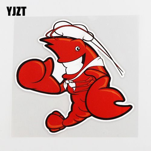 yjzt 龙虾厨师个性车贴创意卡通 划痕遮挡汽车装饰 cs