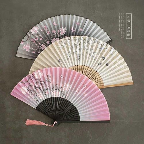 扇汉服古代随身小国风流苏古风竹古典式折扇折叠夏季女古装中扇子