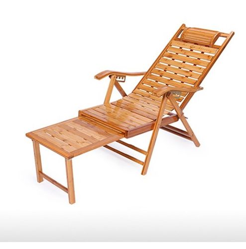 高档竹子躺椅折叠午休竹单人便携小型老式阳台家用休闲老人午实用