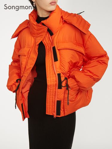 东语西成衣house休闲帅气工装风加厚款羽绒服