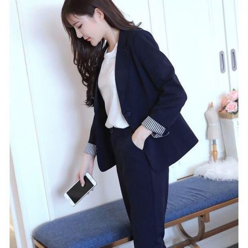 大学生春秋冬外套工作服秋季女士气质通勤商务休闲女式显瘦百搭小西装