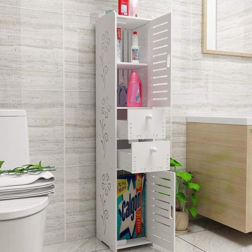 浴室置物架落地卫生间收纳柜侧柜洗手间储物柜子卫浴厕所马桶边柜