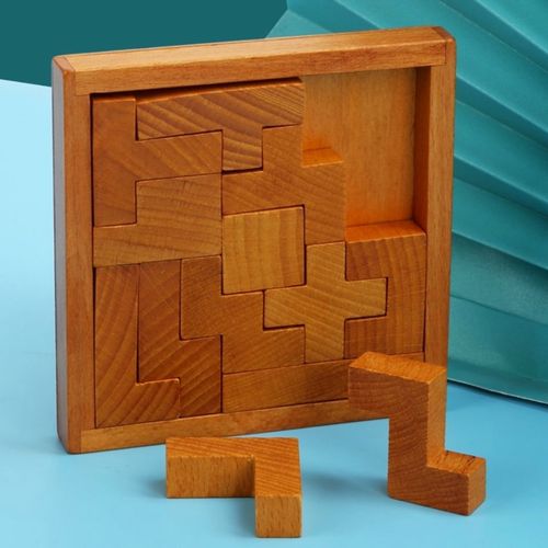 块木块一体式无拼接儿童教育玩具益智力木制拼图学生【5月17日发完】