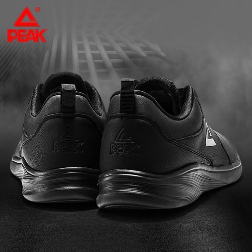 匹克运动鞋男2021秋冬季新款男鞋男士休闲鞋皮面保暖防滑跑步鞋潮