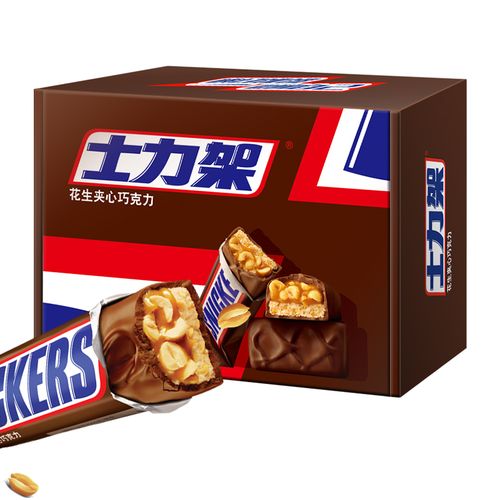 士力架巧克力礼盒装桶士力架花生牛奶夹心巧克力零食散装糖果礼物38