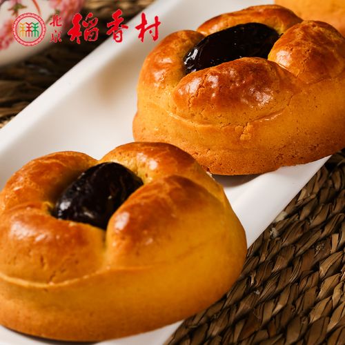 三禾稻香村糕点点心枣果子四块 蜜枣 苹果馅北京特产零食小吃