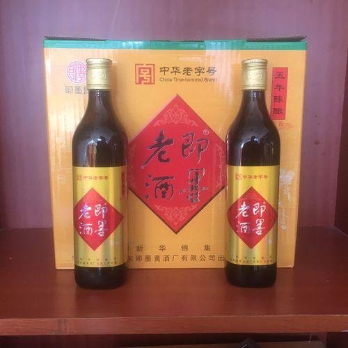 新华锦集团即墨老酒五年陈酿11.5%vol黍米酿造500mlx6瓶/箱