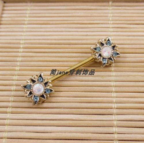 钛钢乳环时尚性感穿刺饰品精钢韩版进口乳钉直杆体环