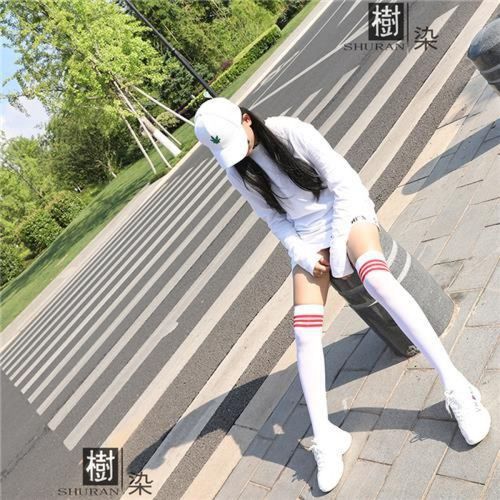 樹染 潮牌学生长筒袜夏季长袜子女jk高筒袜小腿袜过膝