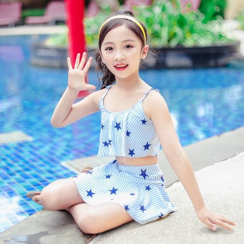 泳衣儿童女分体式可爱3岁韩式婴幼儿女f宝2021新款夏泳装小童女童