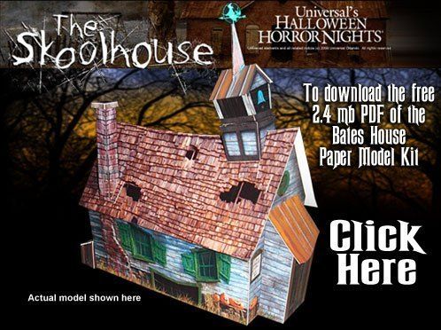 满68包邮3d手工纸模型diy 恐怖闹鬼校舍鬼屋附纸质说明