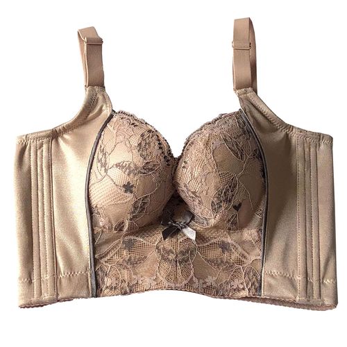 聚拢小胸丰满性感内衣女聚拢上托侧收副乳丰胸调整型文胸中厚胸罩