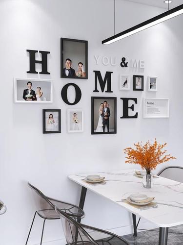 客厅沙发装饰照片背景墙相框墙壁创意组合一体挂墙家庭儿童照片墙