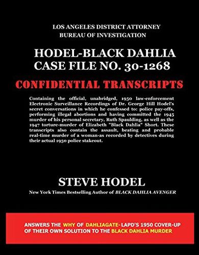 【预售】hodel-black dahlia case file no. 30-1268